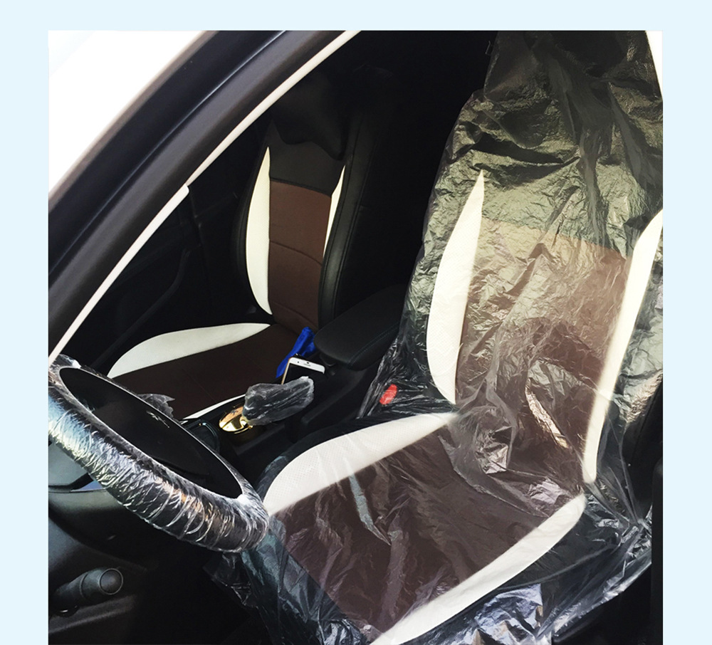 批发汽车维修一次性座套方向盘三件套 汽车美容装饰防油档杆套