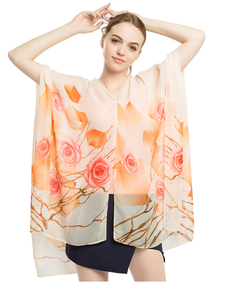 夏季女士丝巾厂家 遮阳防晒披肩批发 礼品围巾