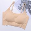 Japanese underwear, wireless bra, sports shockproof push up bra, lifting effect, for running, beautiful back