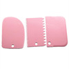 New color scraper three -piece cream plastic scraper cake cutting knife environmentally friendly, durable and easy to clean