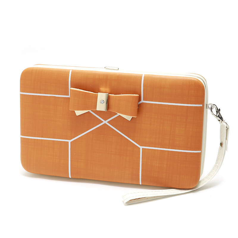 Korean Stripe Printing Bow Wallet display picture 12
