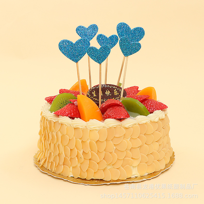 Customized Golden onion Flash Powder Panels Dessert Cake Decoration…
