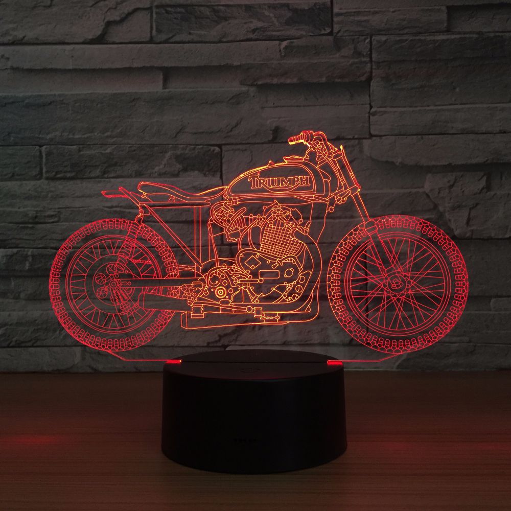 亚克力小夜灯3d立体视觉七彩