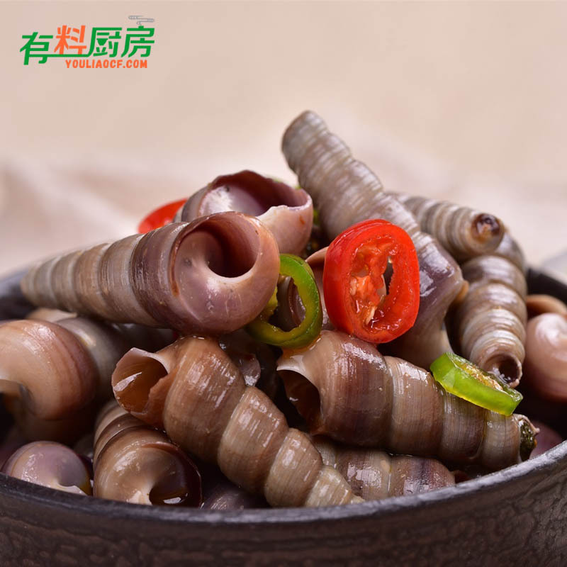 Oncomelania hupensis Canned 390g Spicy Seafood Ready Seafood snacks Spicy snacks Seafood snacks