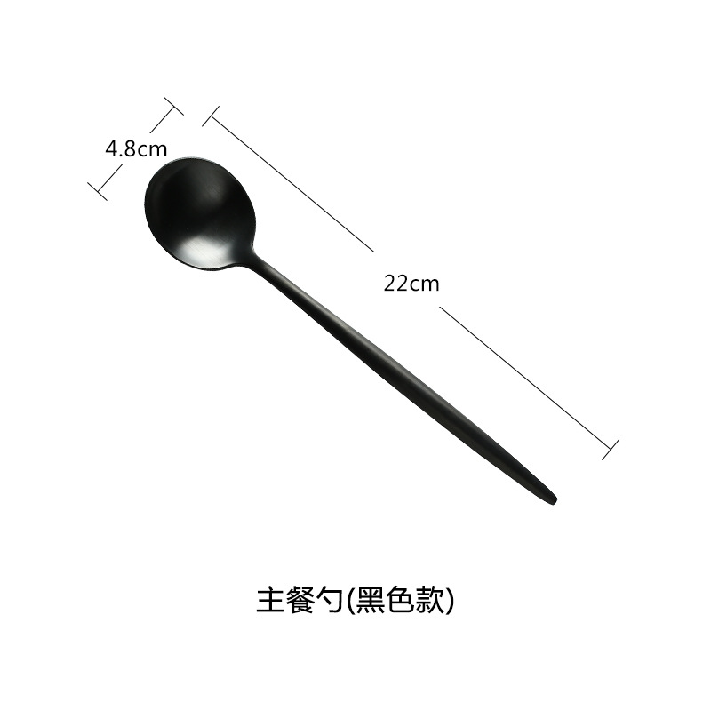 Cuchillo y tenedor de estilo occidental traje de cuchara Cuchillo y tenedor de acero inoxidable 304 de metal