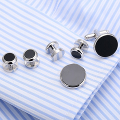 Six-piece suit lapel pins, elegant and exquisite tailcoat front buttons, evening dress cuffs, 265