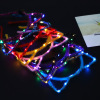 New product Japanese and Korean LED light cat ears hair hoop Flash flower ring park scene night market setting stalls light -emitting toys