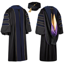 博士服 美國大學畢業服飾 美式豪華套裝 配帽子 披肩 歡迎訂購