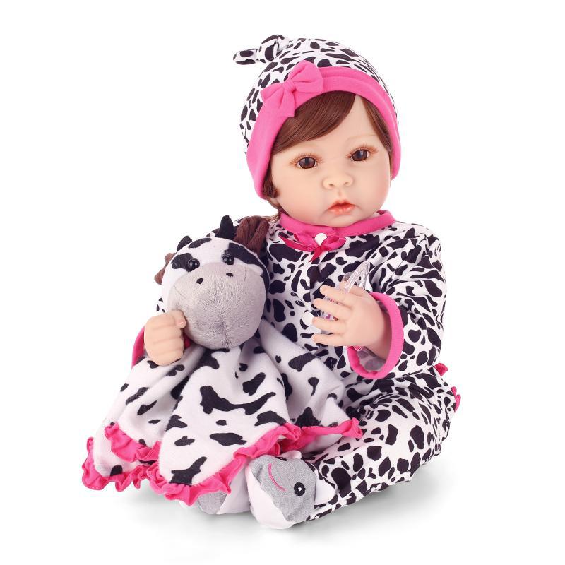 NPK nueva vaca muñeca Comercio exterior Venta caliente recomendar simulación bebé muñeca de goma suave