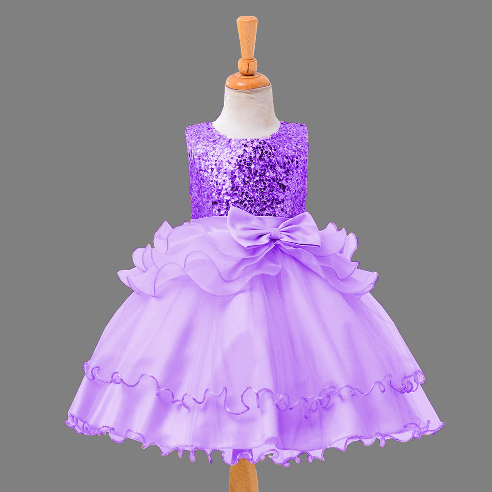 Children's Clothing Wedding Dress Girls Sequin Princess Pettiskirt Children's Mesh Gown display picture 10