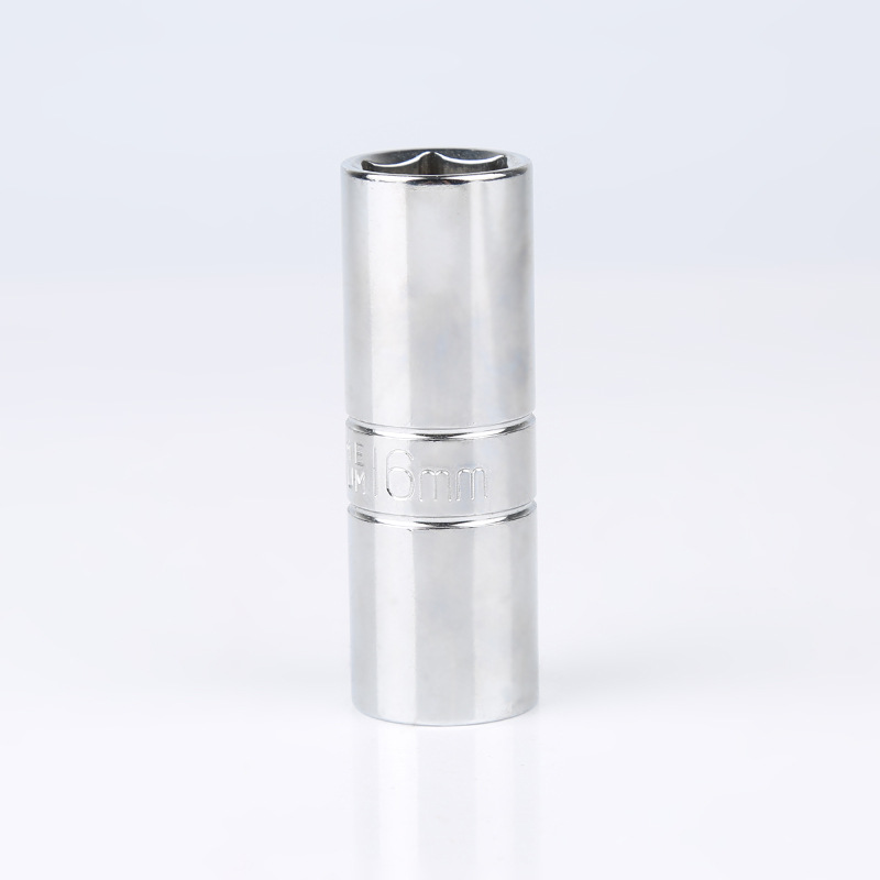 供应款1/2火星套筒工具 火花塞套筒扳手 铬钒钢镜面滚花套筒