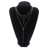 Accessory, sophisticated metal necklace, European style, simple and elegant design