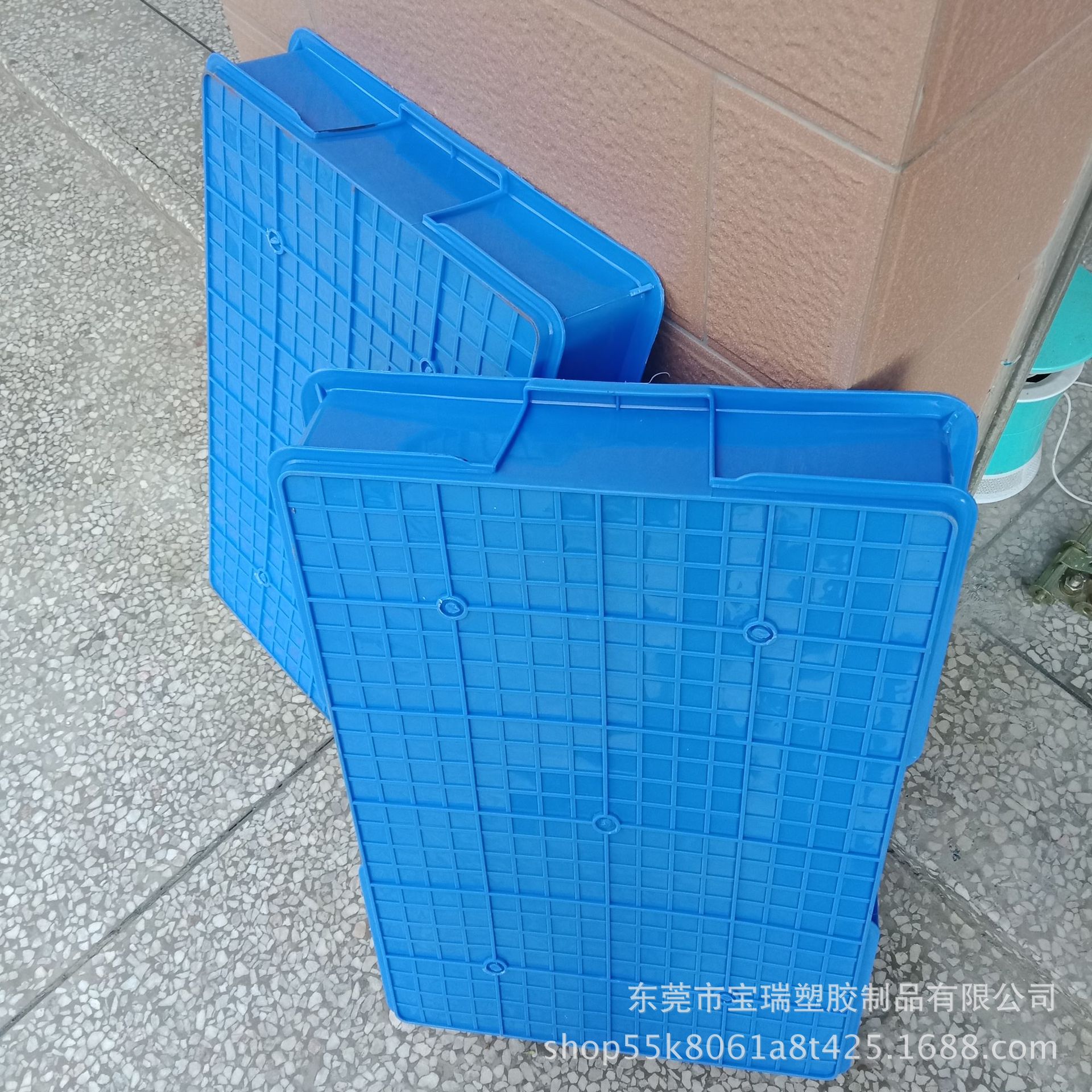 塑料方盘蓝色面包箱周转箱养殖盒塑胶周转框周转海鲜盘食品浅盘