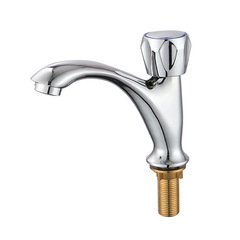 Copper Single Cold Face Basin Tap Household Bathroom Vanity Ceramic Basin Single Cold Water Tap Manufacturer Wholesale
