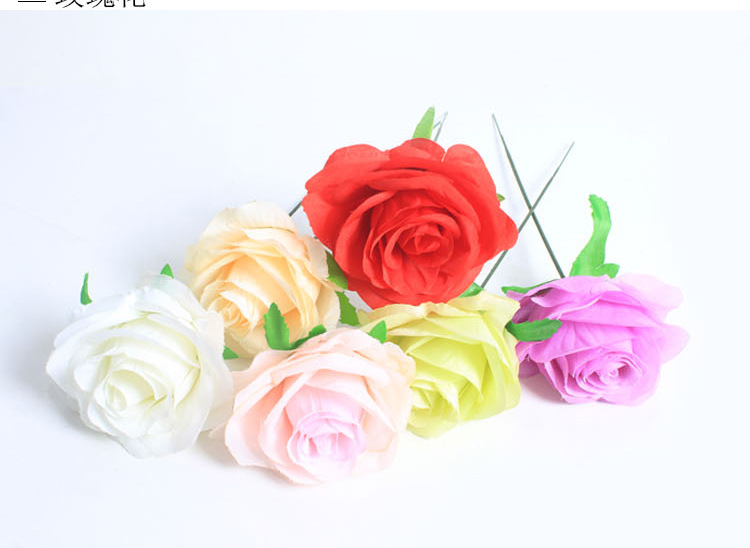 Artificial rose flowers, artificial flower heads, artificial flower wholesale, DIY small flower buds, wedding flower wall flower arrangement detail image 4