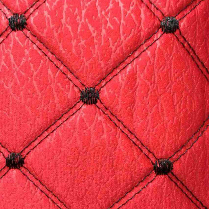 汽车座套面料仿真丝绣花复合海绵绗绣防滑高端感立体绣几何花型