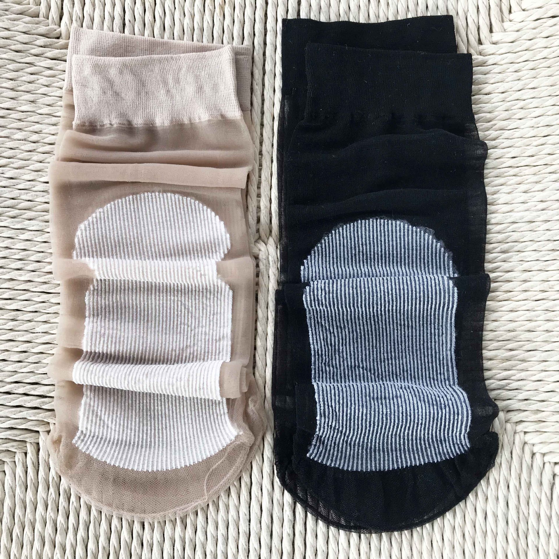 ultrathin non-slip crystal Silk stockings Through the meat Borneol Transparent toes Short tube Silk stockings invisible sexy Silk stockings