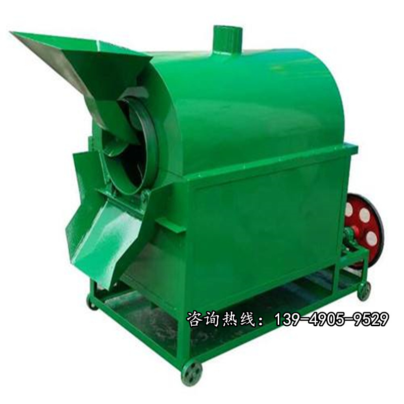 聚安食用油加工设备 多功能炒籽机 滚筒炒锅