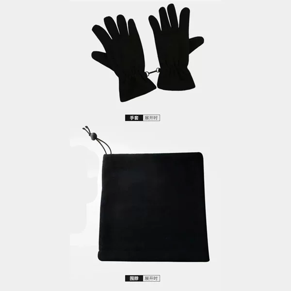 AliExpress UEFA Champions League Fleece Cold-proof Fleece Warm Thick Hand Set Football Gift Scarf Cap Dual-use