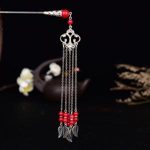 chinese hanfu hair accessory for girls Ancient headdress long tassel hairpin classic ancient Princess hairpin hairpin pan hair lady hairpin step shake