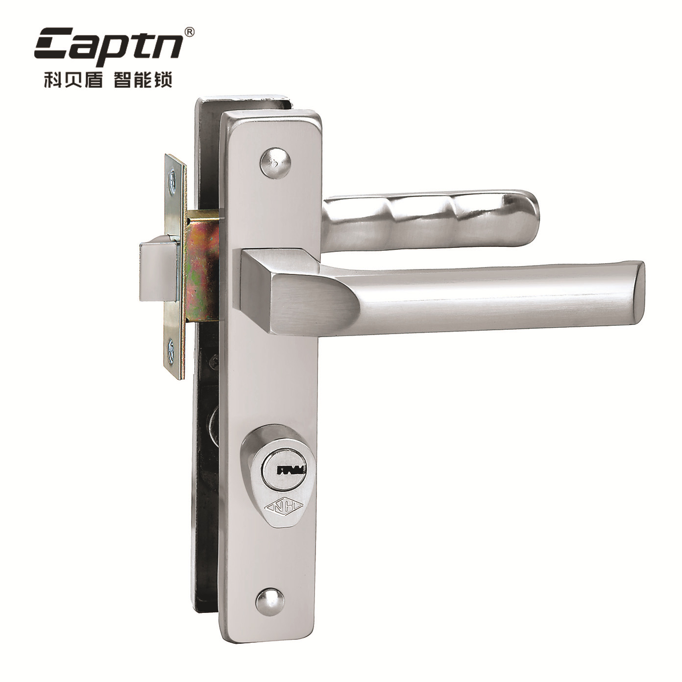 Directo de fábrica de aleación de aluminio cerradura de la manija de plástico puerta de acero puerta de madera puerta plana marco de aluminio puerta de acero inoxidable cerradura de la manija