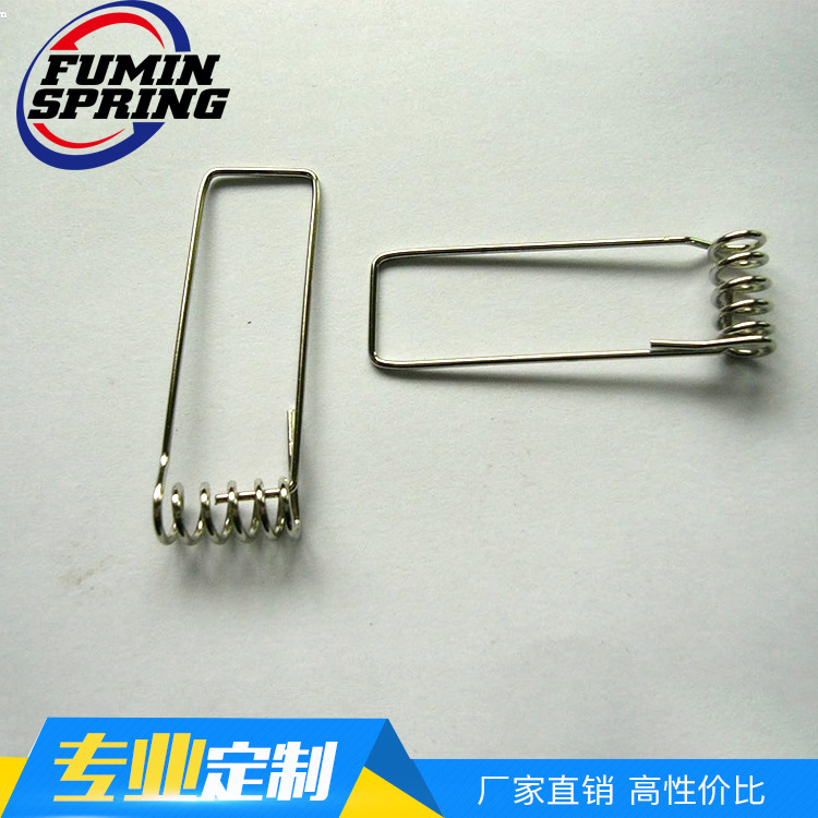 厂家直销 做工精密耐用扭转弹簧管夹 模具扭簧 汽车配件扭簧