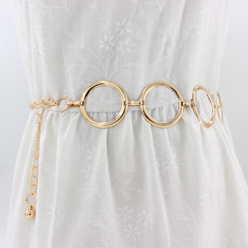 Women Dress Belt Golden Ladies Chain Bel...