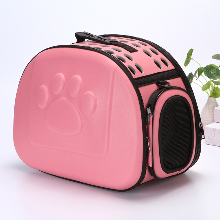 medium pet outing bag cat small dog breathable fashion portable folding out travel bag