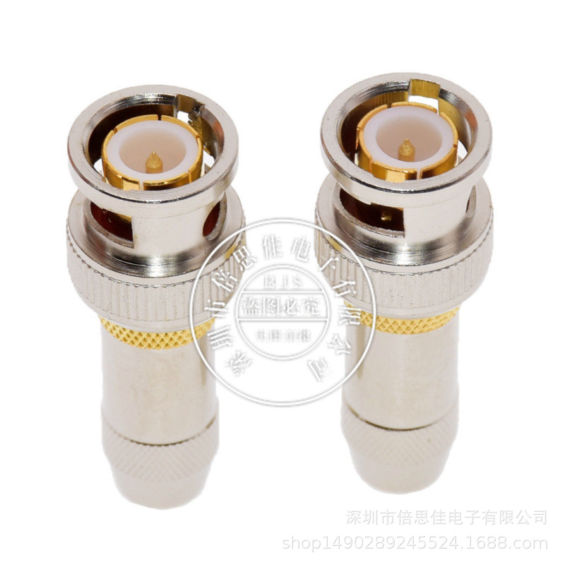 全铜75-2-1BNC通信接头2M接头-1电缆电信接头bnc机房通讯2兆头子
