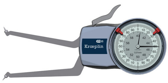 优势供应德国kroeplin盲孔指针内径卡规 H2G40
