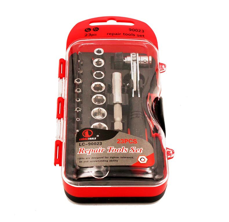 Carbon Steel Socket Set with Ratchet Wrench Gift Box Batch Set Car Home Multi-Function Tool Set