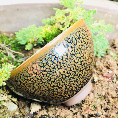 建阳水吉建盏油滴主人杯一口杯束口盏品茗杯陶瓷茶具原矿铁胎|ms