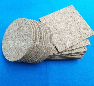 Manufactor Direct selling circular cork Coaster square Cork coasters environmental protection cork Imprint logo customized
