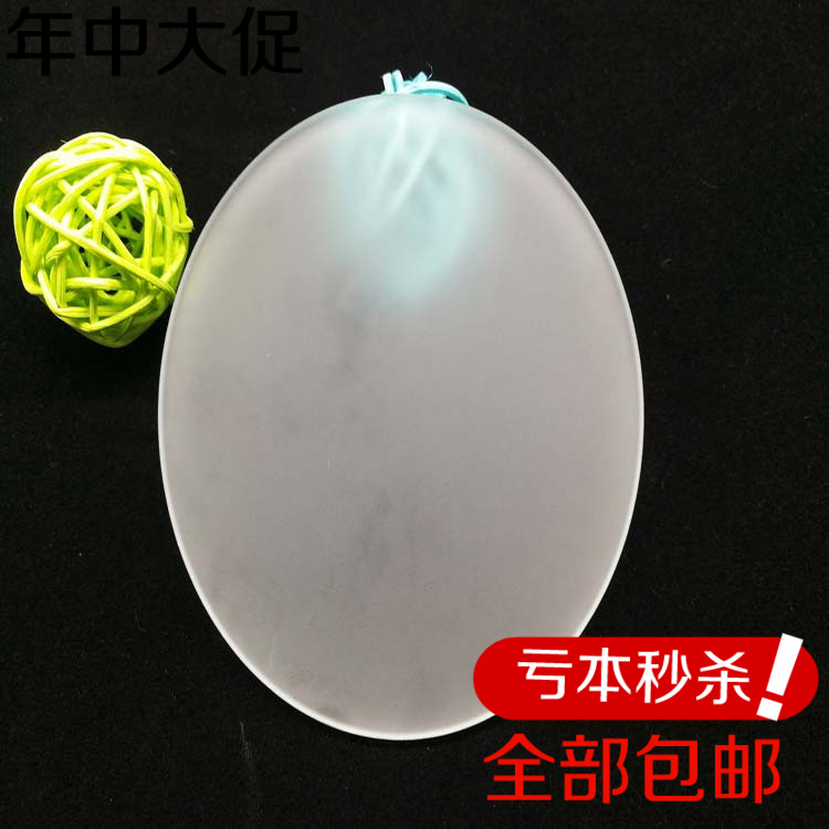 厂家直供圆形灯具磨砂玻璃面板 喷砂灯饰钢化玻璃面板加工定做