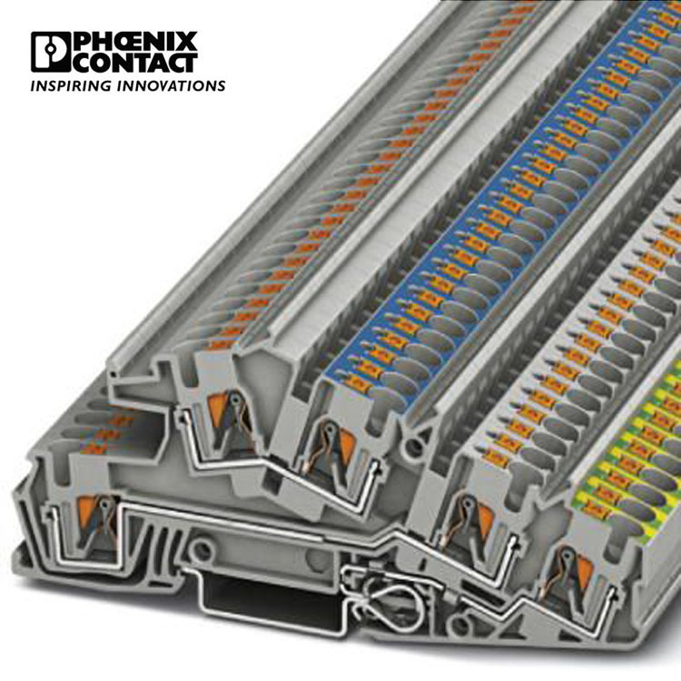 菲尼克斯接线端子直插式连接电位分配端子凤凰端子 PTI 4PE/L/N