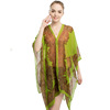 Summer cloak, shiffon beach scarf, sun protection, European style, wholesale