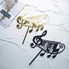 New product INS wind rune music music cake 插 Birthday happy party dessert cake decoration