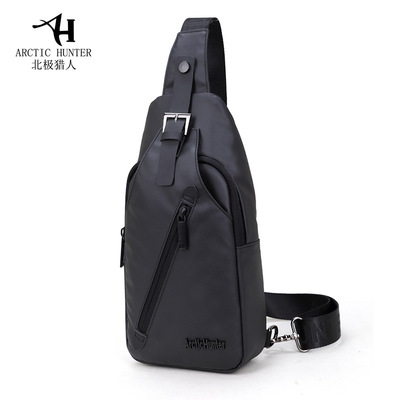 跨境男士包包運動單肩斜挎包牛津布胸包2018新款潮男包logo定制