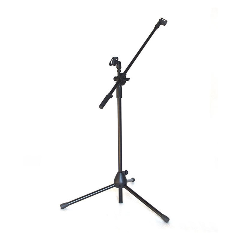 Venta al por mayor soporte de micrófono de trípode de nylon reforzado anti-Paso de elevación de piso micrófono soporte de juego accesorios de instrumentos musicales