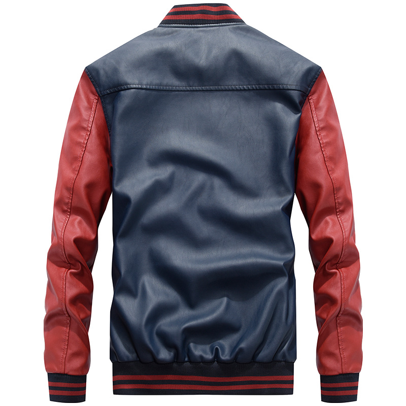 Approvisionnement direct d'usine pour l'automne et l'hiver nouvelles vestes en cuir pu pour hommes, jeunes décontractés, vestes en cuir en peluche lâches de style coréen pour hommes en gros_voghion.com