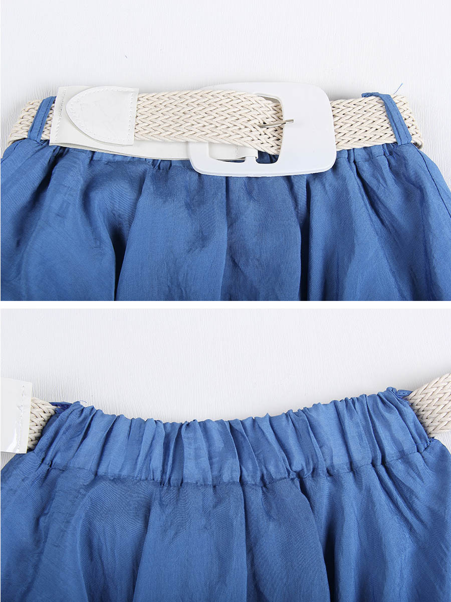 casual mid-length pleated skirt  NSJR34269