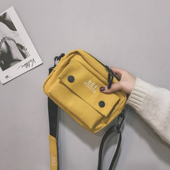 Japanese student bag wholesale 2022 new model crossbody fashionable canvas simple texture girl small bag shoulder bag for women