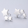 Universal earrings, silver needle, simple and elegant design, silver 925 sample