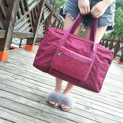 厂家直销旅行可折叠收纳袋便携大容量手提袋拉杆箱行李包印制logo|ms