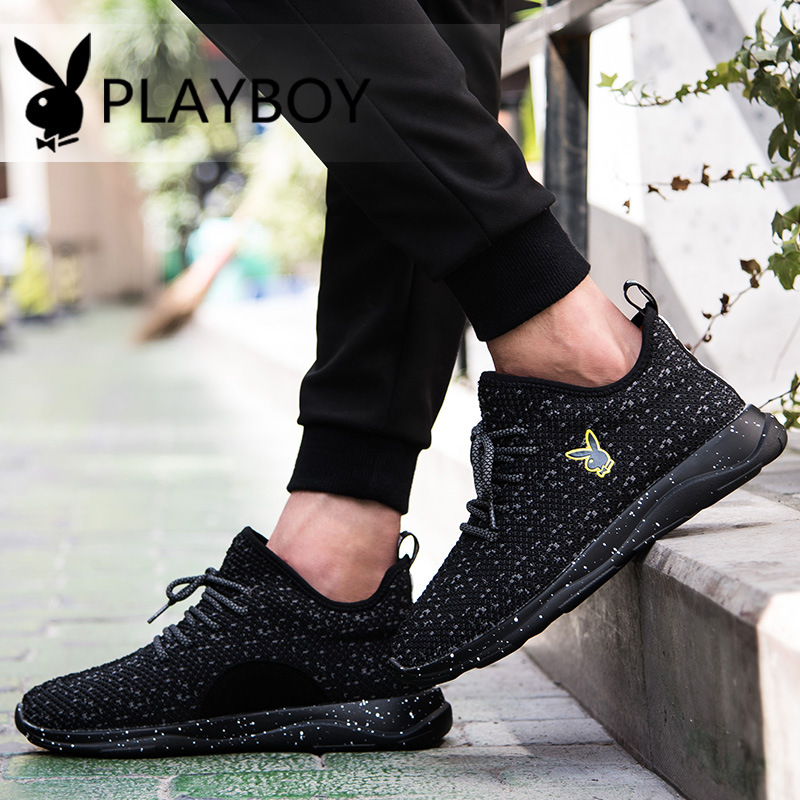 PLAYBOY花花公子秋冬季男士户外鞋鞋子韩版矫正透气低帮鞋CX39322