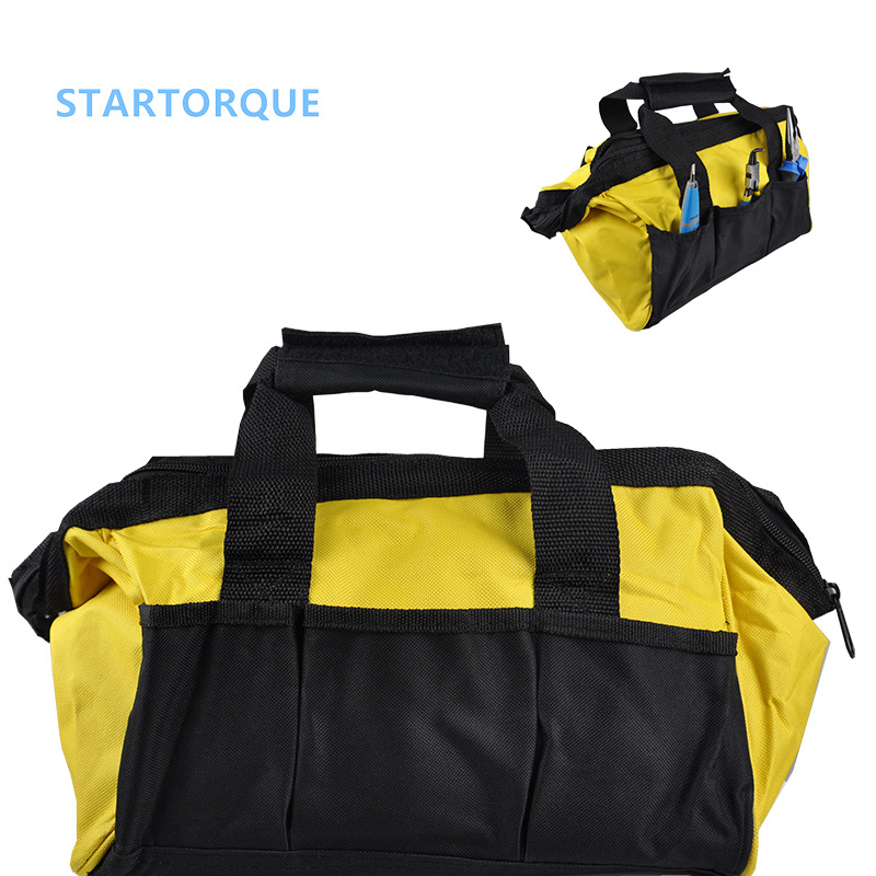 拓卡简易工具包 帆布收纳包12寸多功能空调家电维修包帆布电工包