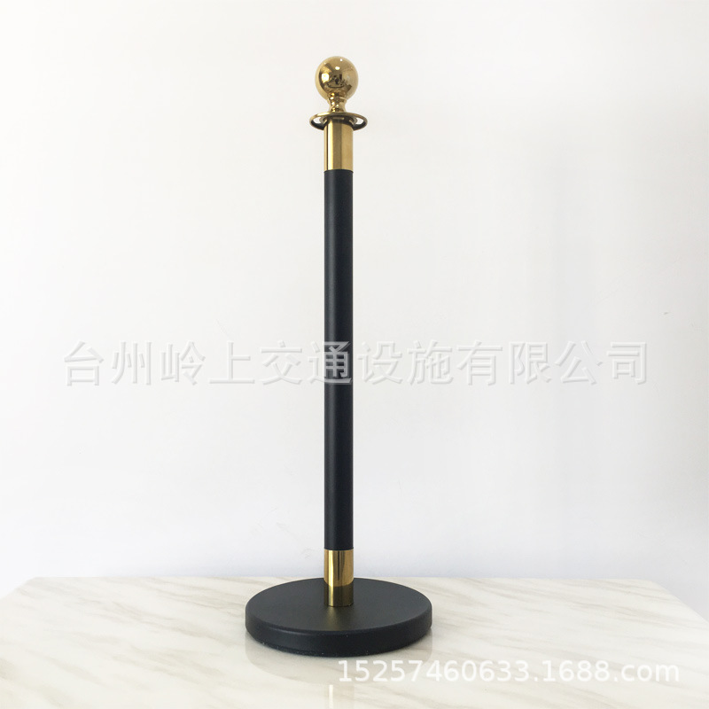 Hotel Mall Oro Negro dorado regalo poste un metro línea aislamiento valla cola valla columna bienvenida columna conserje