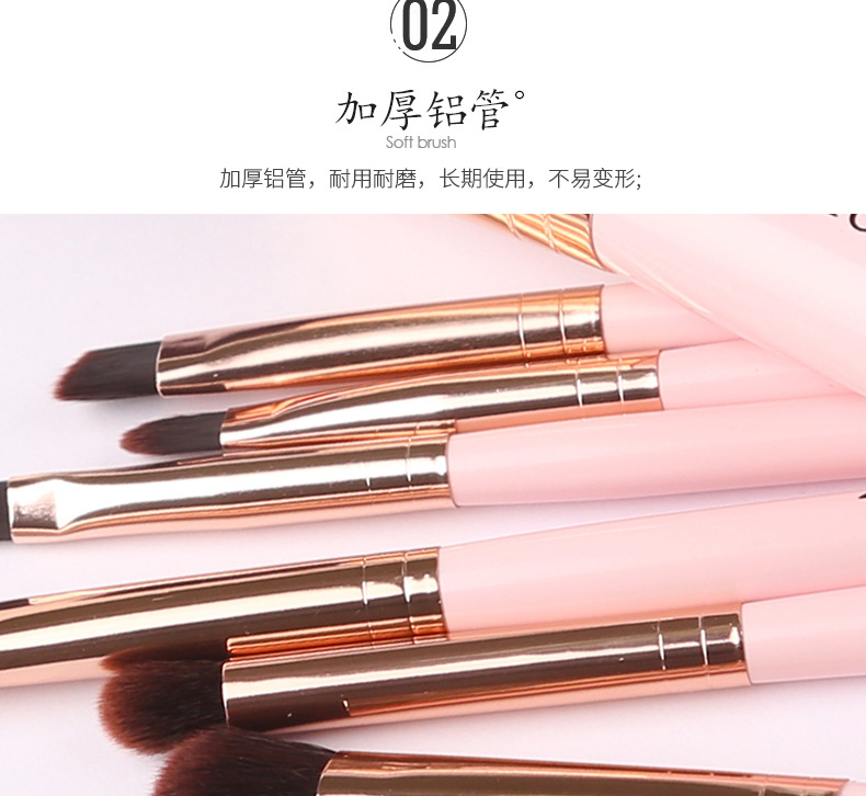 7 Artificial Fiber Barrel Makeup Brush Beginner Portable Beauty Brush Wholesale Nihaojewelry display picture 11