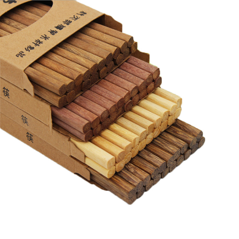 鸡翅木筷子家用筷子木质 十双装 红檀木子套装 四款可选 厂家批发