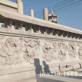 济宁石雕佛壁墙报价 青石寺院佛像浮雕图片 大型寺庙龙雕屏风加工